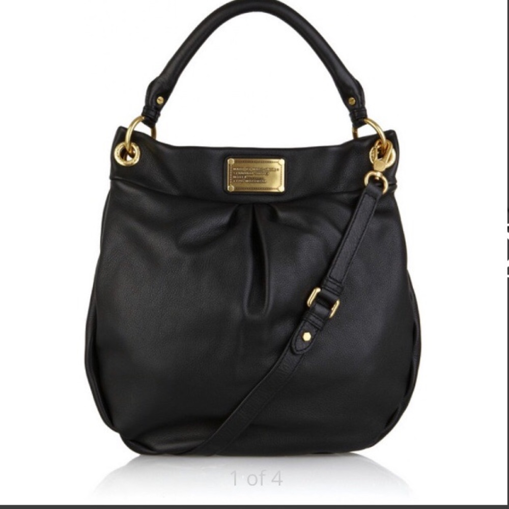 Marc by Marc Jacobs black leather hobo crossbody